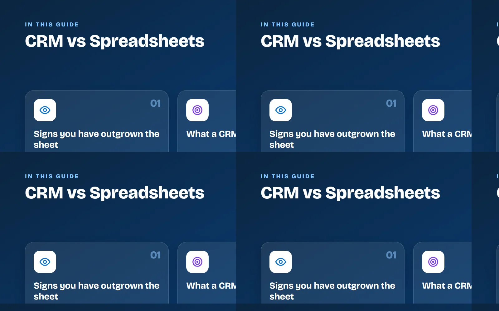 Key points covered in this guide: Signs you have outgrown the sheet, What a CRM adds, What stays the same, How to move, Keep it simple, Connect it to billing