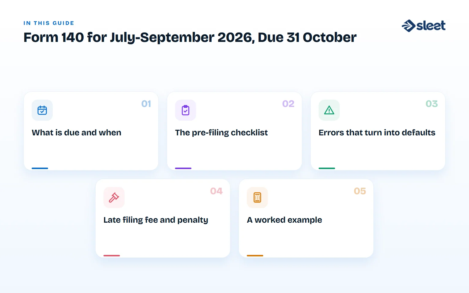 Key points covered in this guide: What is due and when, The pre-filing checklist, Errors that turn into defaults, Late filing fee and penalty, A worked example