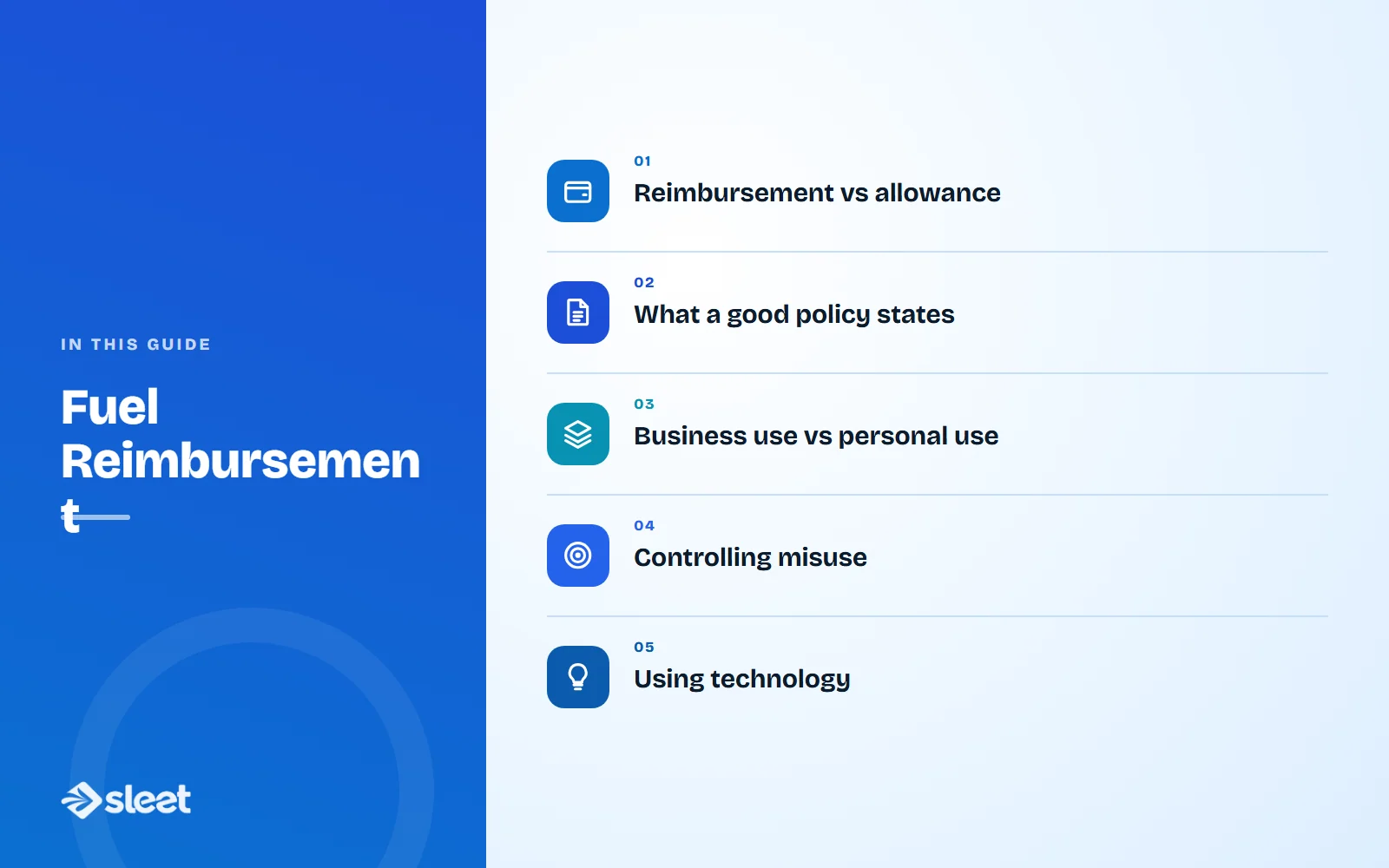 Key points covered in this guide: Reimbursement vs allowance, What a good policy states, Business use vs personal use, Controlling misuse, Using technology