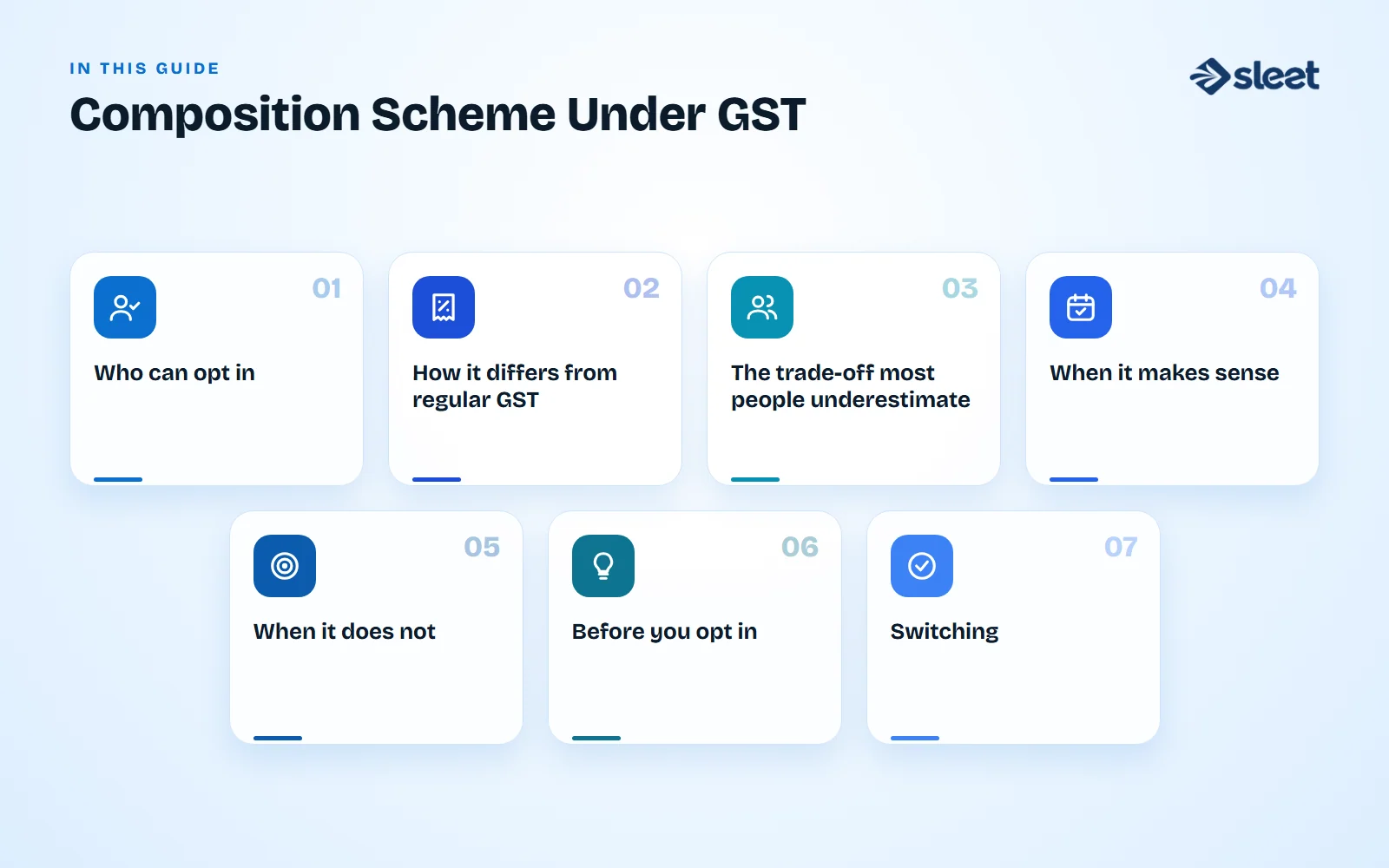 Key points covered in this guide: Who can opt in, How it differs from regular GST, The trade-off most people underestimate, When it makes sense, When it does not, Before you opt in, Switching