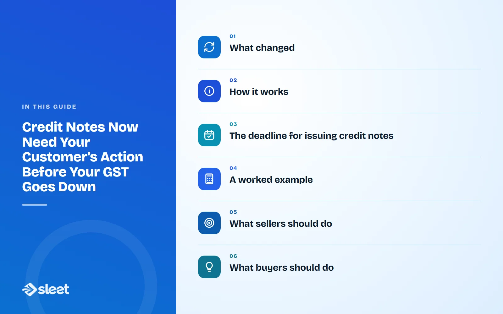 Key points covered in this guide: What changed, How it works, The deadline for issuing credit notes, A worked example, What sellers should do, What buyers should do