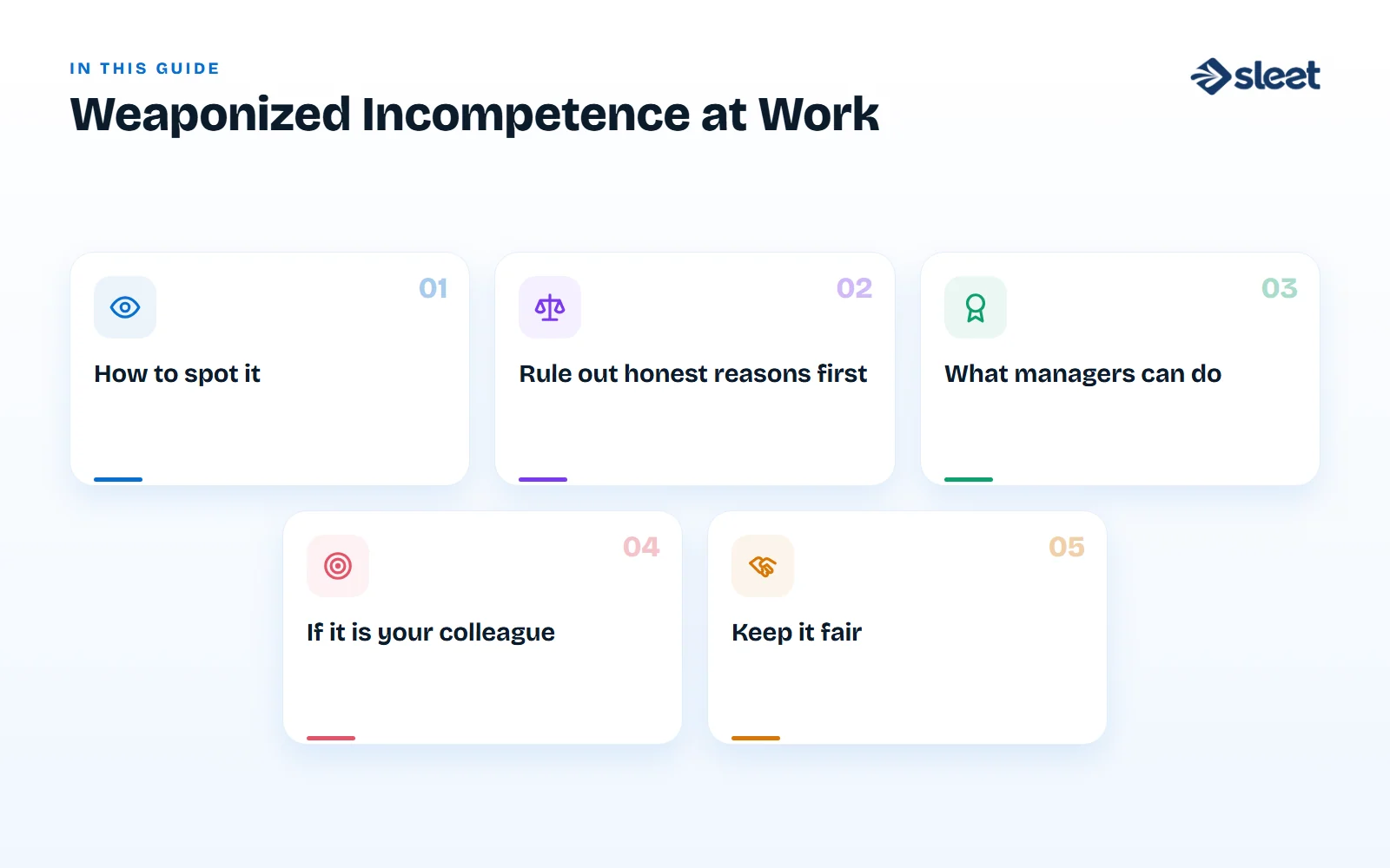Key points covered in this guide: How to spot it, Rule out honest reasons first, What managers can do, If it is your colleague, Keep it fair